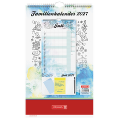 Familienkalender 2027 „Aquarell“ | 25×41,5 cm
