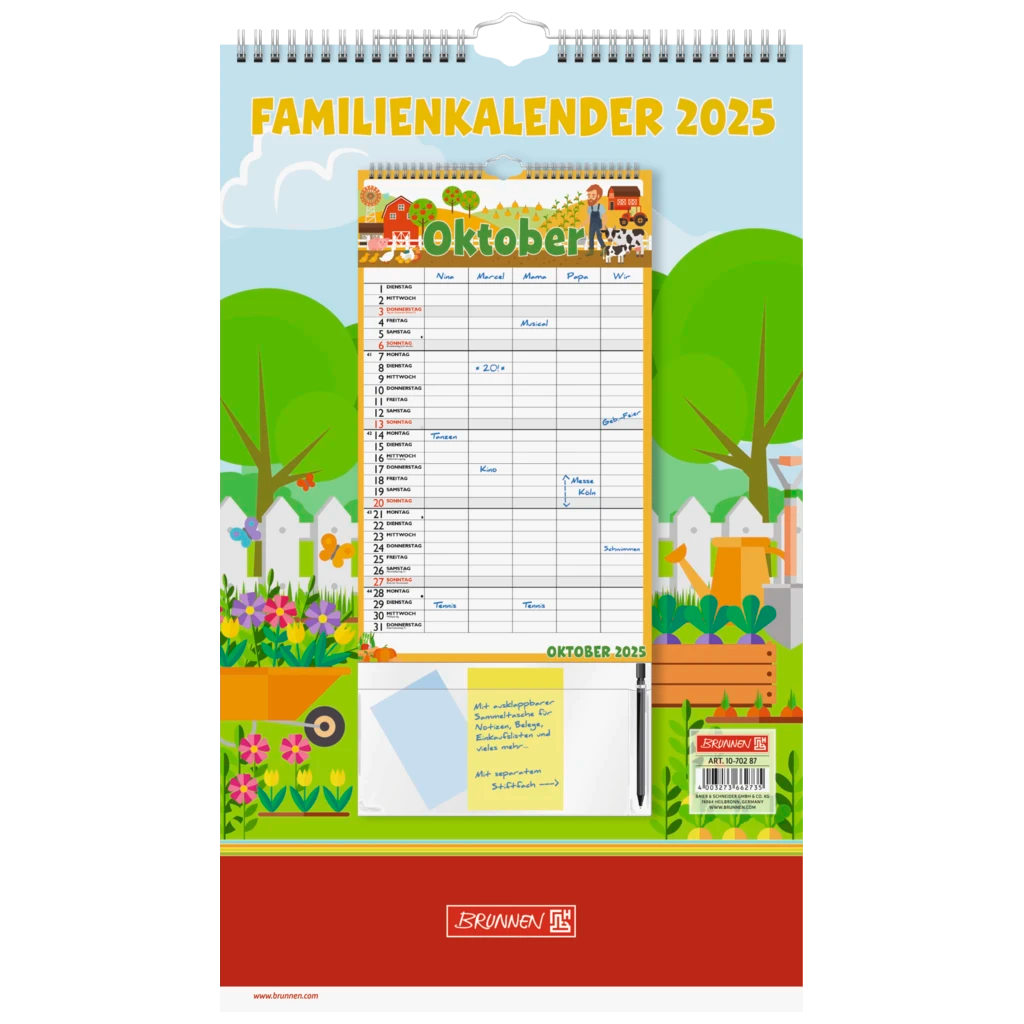 Familienkalender '25 „Graphics“ | 250×415 mm