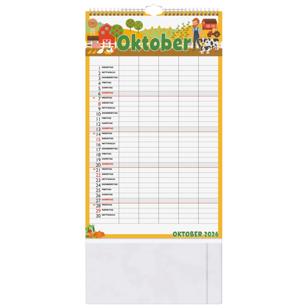 Familienkalender 2026 „Graphics“ | 250×415 mm