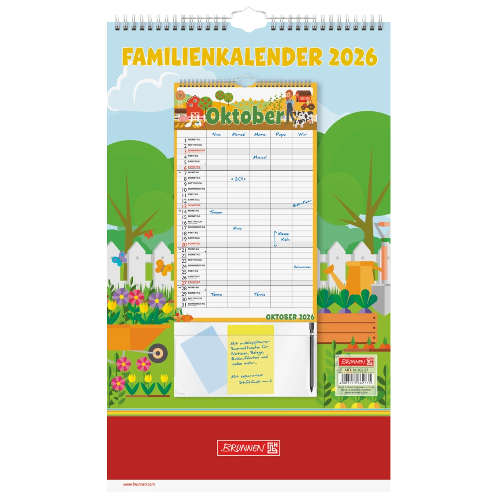 Familienkalender 2026 „Graphics“ | 250×415 mm