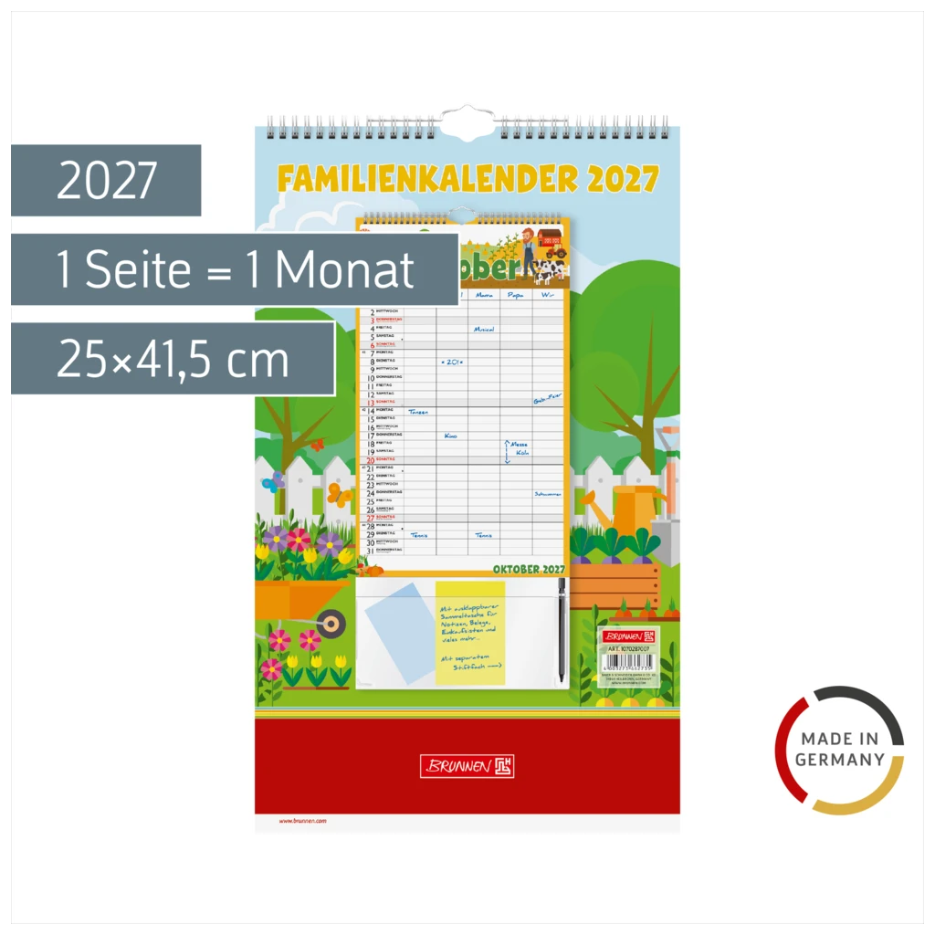 Familienkalender 2027 „Graphics“ | 25×41,5 cm