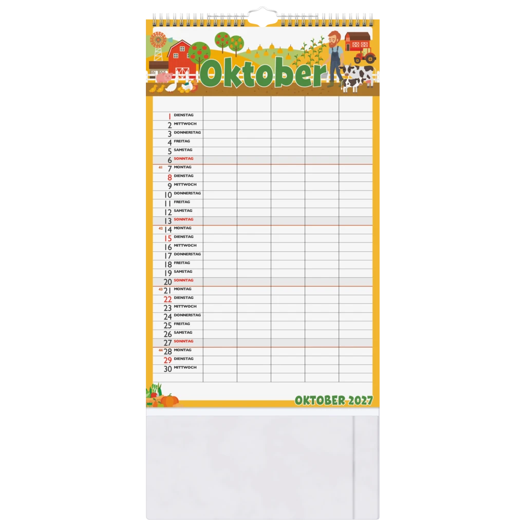 Familienkalender 2027 „Graphics“ | 250×415 mm