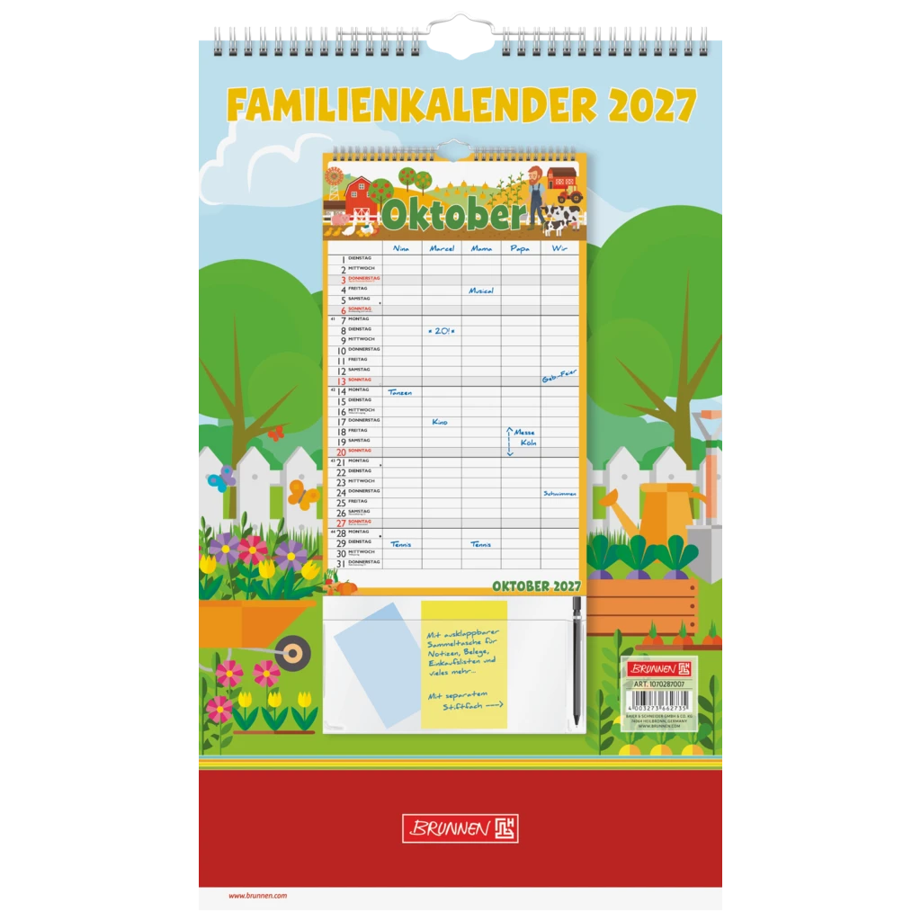Familienkalender 2027 „Graphics“ | 250×415 mm