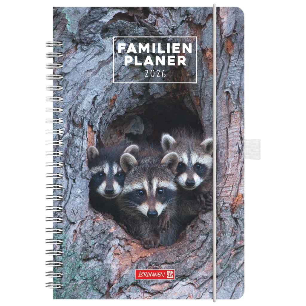 Buchkalender Familienplaner '26 „Animal“ | A5, Papier