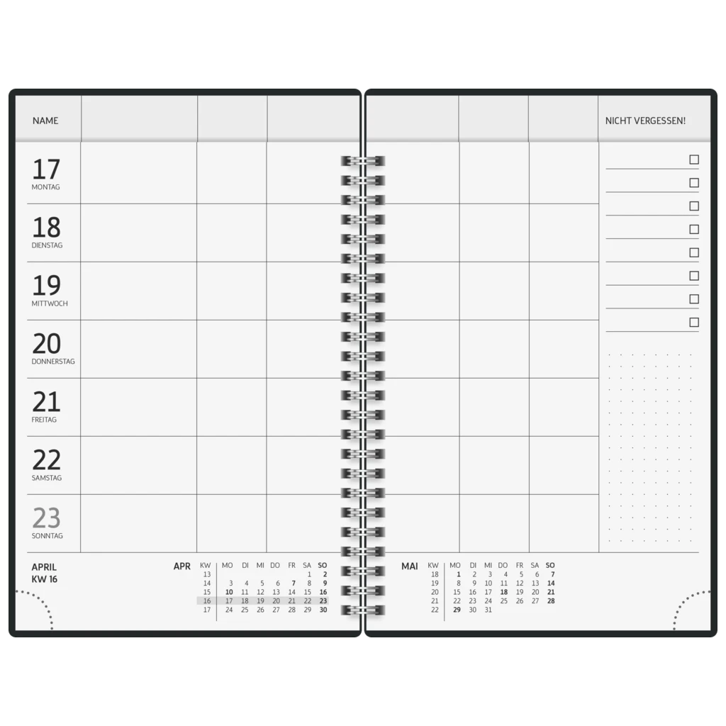 Buchkalender Familienplaner '26 „Animal“ | A5, Papier