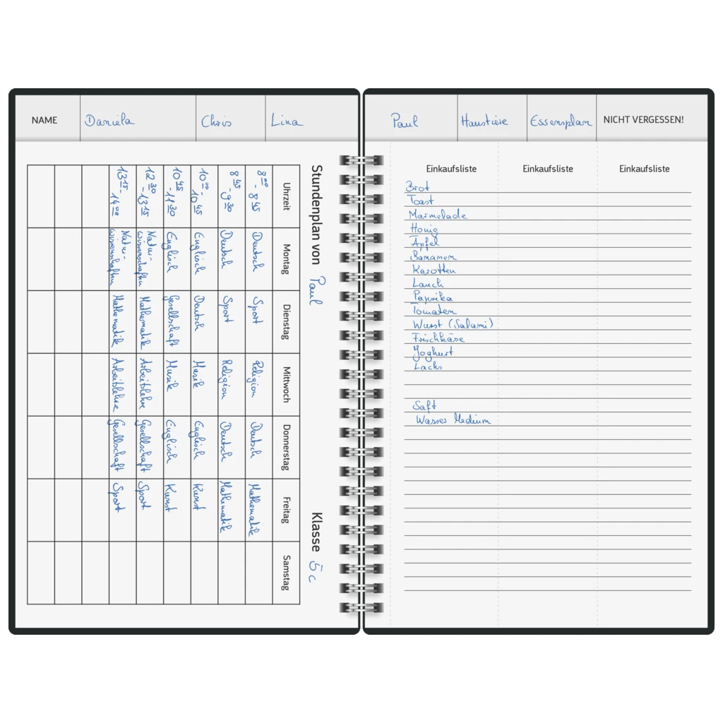 Buchkalender Familienplaner 2026 „Animal“ | A5, Papier