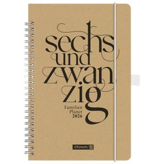 Buchkalender Familienplaner 2026 „Sechsundzwanzig“ | A5, Papier