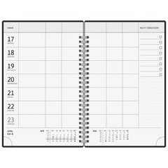 Buchkalender Familienplaner 2027 „Flowers“ | A5, Papier