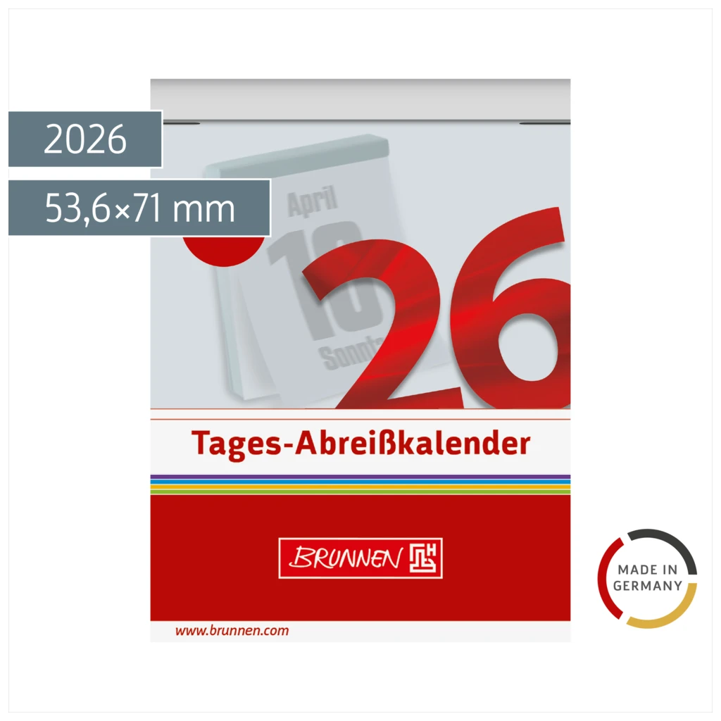 Abreißkalender 2026 Nr. 2 | 53,6×71 mm