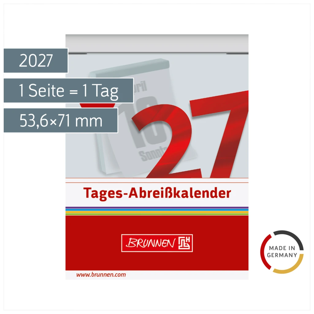 Abreißkalender 2027 Nr. 2 | 53,6×71 mm