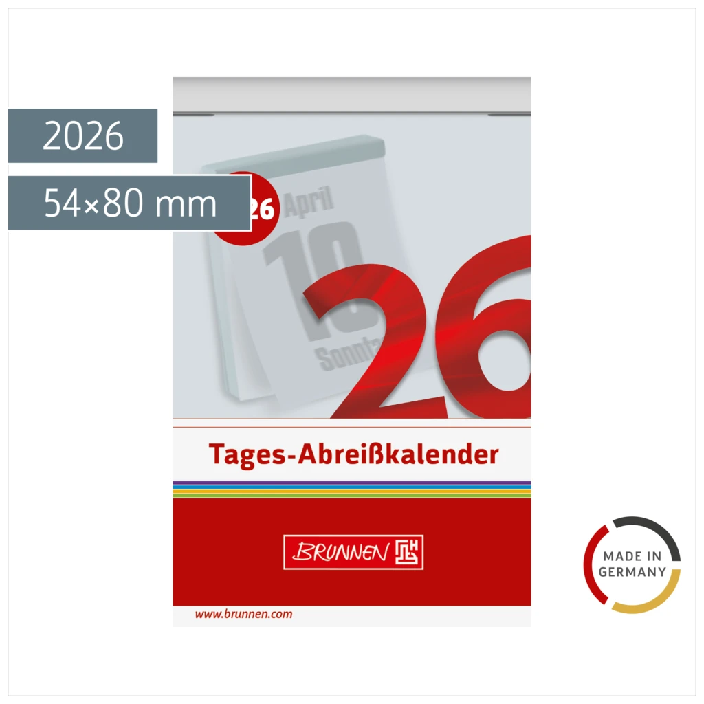 Abreißkalender 2026 Nr. 3 | 54×80 mm