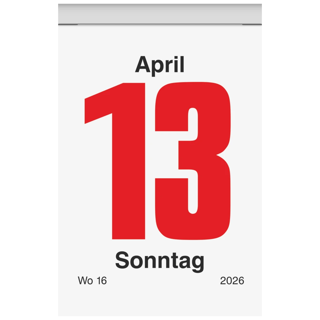Abreißkalender '26 Nr. 3 | 54×80 mm