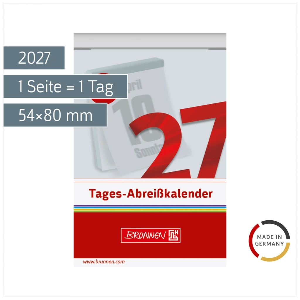 Abreißkalender 2027 Nr. 3 | 54×80 mm