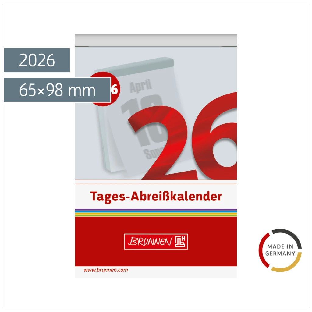 Abreißkalender 2026 Nr. 4 | 65×98 mm