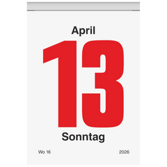 Abreißkalender 2026 Nr. 4 | 65×98 mm