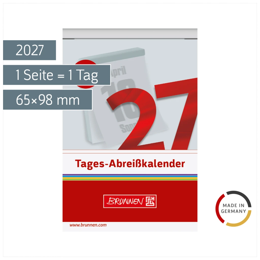 Abreißkalender 2027 Nr. 4 | 65×98 mm