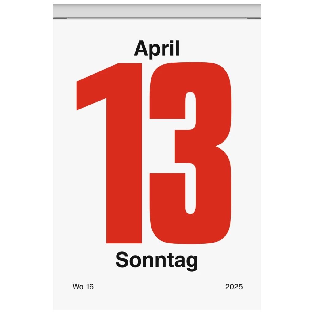 Abreißkalender '25 Nr. 5 | 81×106 mm