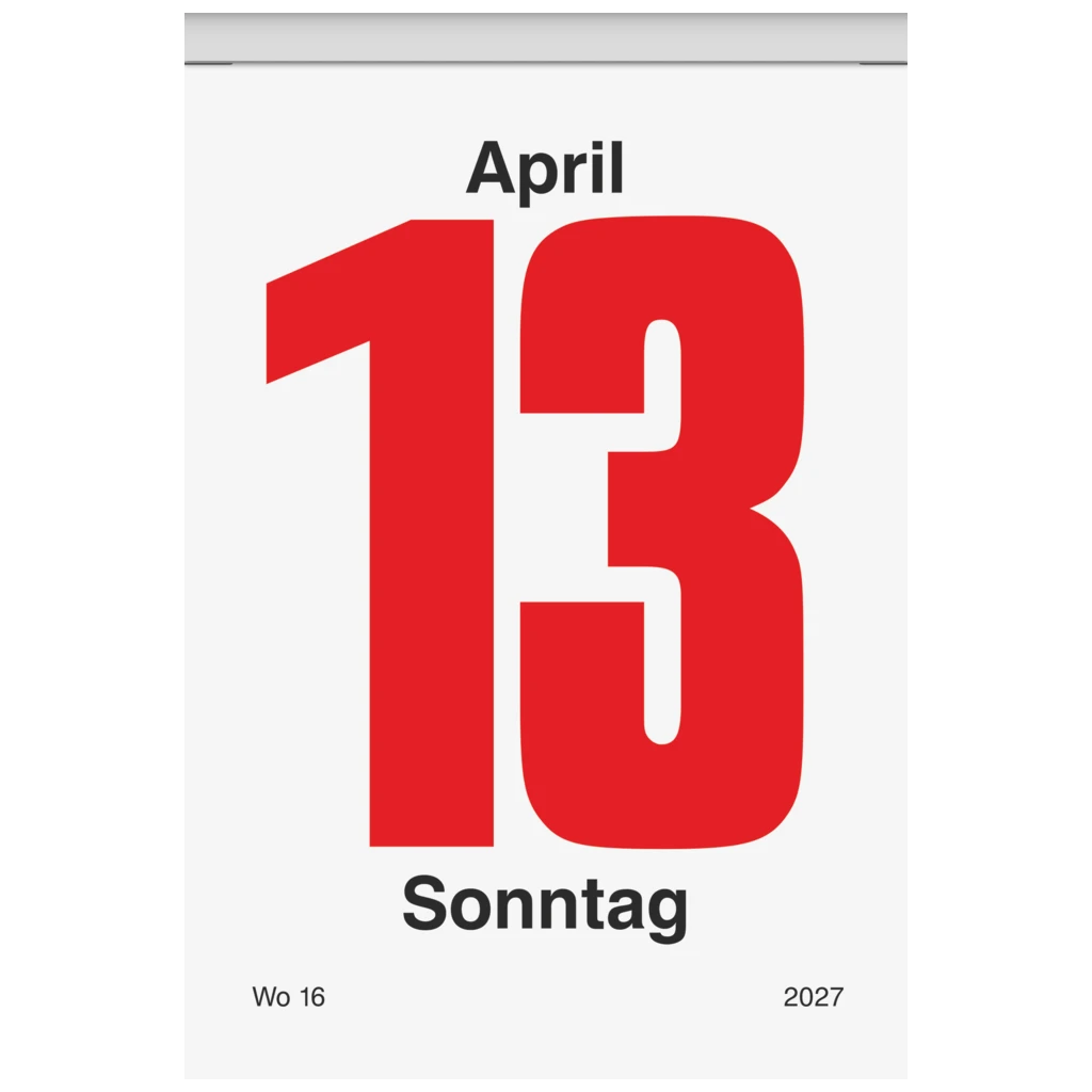 Abreißkalender 2027 Nr. 5 | 81×106 mm