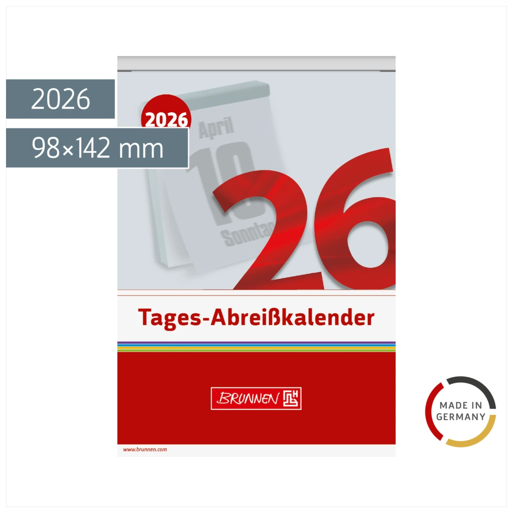 Abreißkalender 2026 Nr. 13 | 98×142 mm