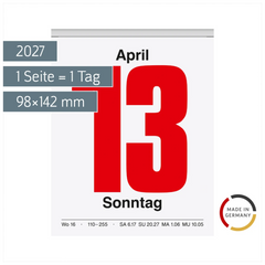 Abreißkalender 2027 Nr. 13 | 98×142 mm