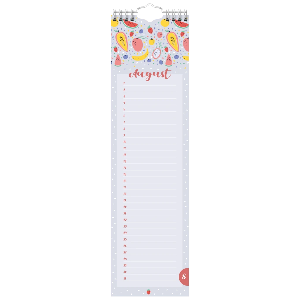 Geburtstagskalender | 95×345 mm, bunt
