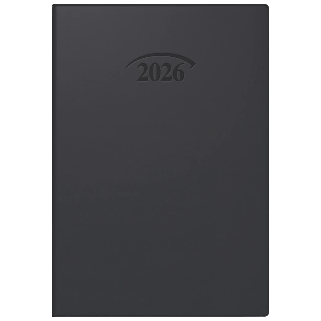 Taschenkalender Mod. 712 2026 | A7, Kunststoff, schwarz