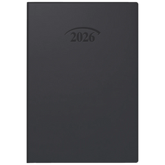 Taschenkalender Mod. 712 2026 | A7, Kunststoff, schwarz