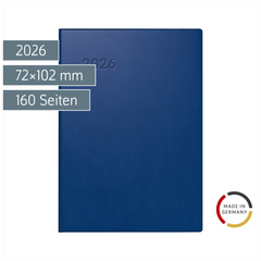 Taschenkalender Mod. 713 2026 | A7, Kunststoff, dunkelblau