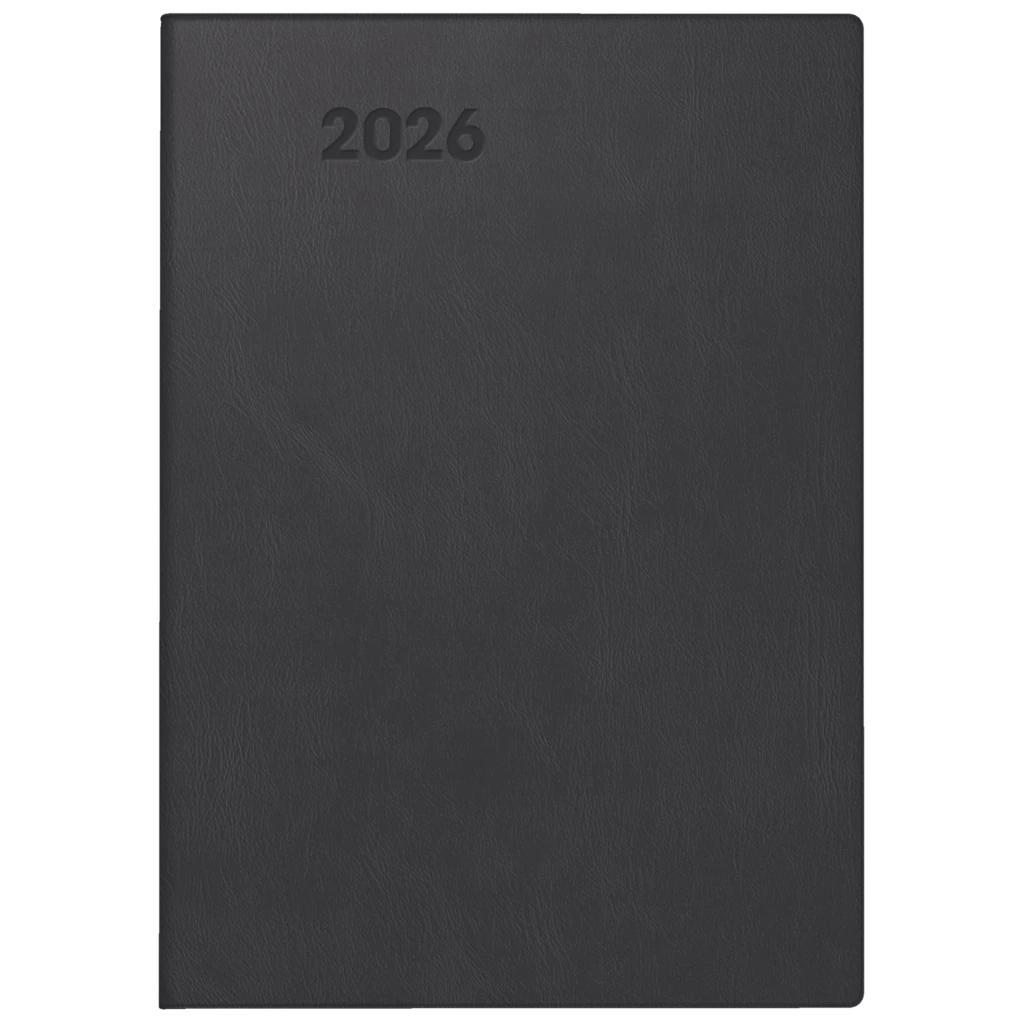 Taschenkalender Mod. 713 2026 | A7, Kunststoff, schwarz