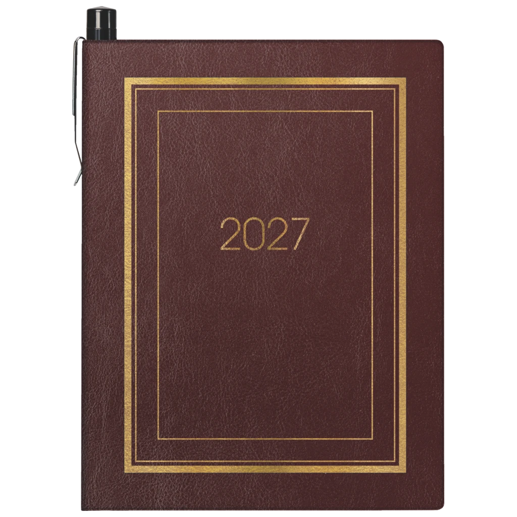 Taschenkalender Mod. 713 2027 | A7, Kunstleder, bordeaux