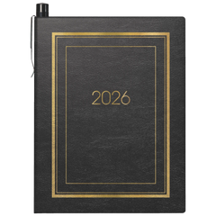Taschenkalender Mod. 713 2026 | A7, Kunstleder, schwarz