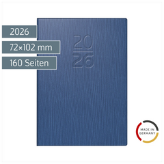 Taschenkalender Mod. 713 2026 | A7, Kunstleder, blau