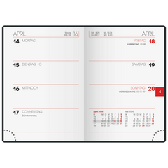 Taschenkalender Mod. 713 2026 | A7, Kunstleder, blau