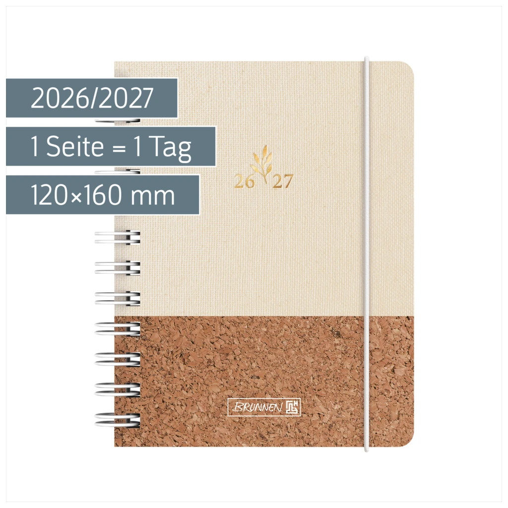 Schülerkalender 2026/2027 „Naturality“ | A6, Textil