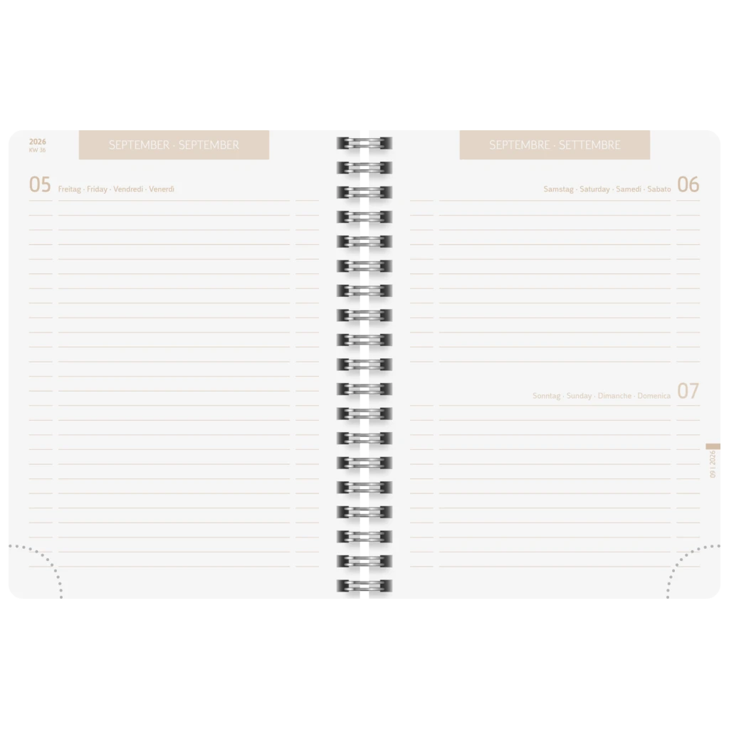 Schülerkalender 2026/2027 „Naturality“ | A6, Textil