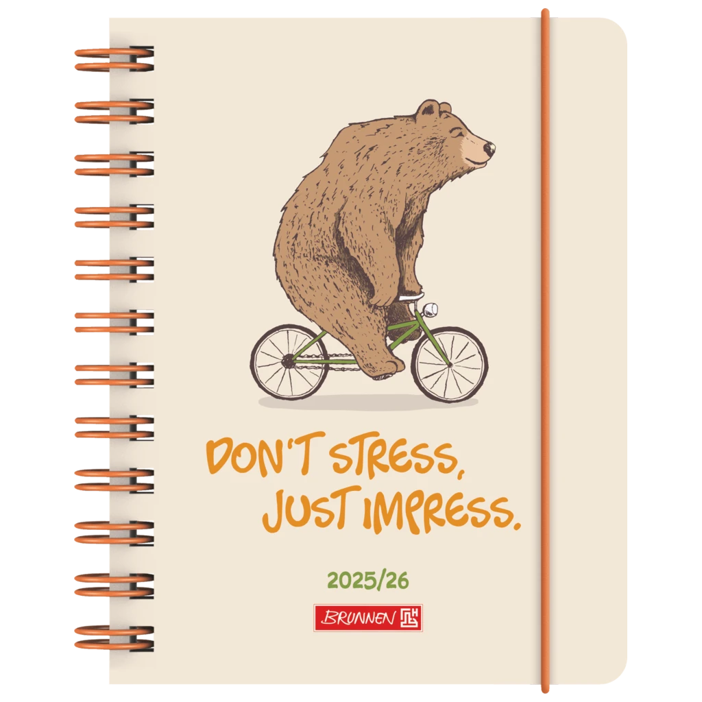 Schülerkalender 2025/2026 „Bear“ | A6, Kunststoff