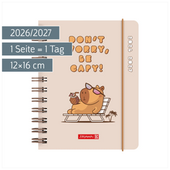 Schülerkalender 2026/2027 „Capy“ | A6, Kunststoff