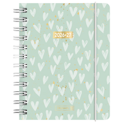 Schülerkalender 2026/2027 „Hearts“ | A6, Kunststoff