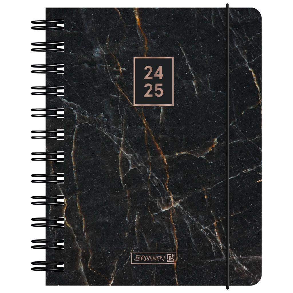 Schülerkalender '24/'25 „Black Marble“ | A6, Kunststoff