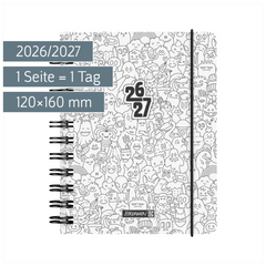 Schülerkalender 2026/2027 „ZENart“ | A6, Kunststoff