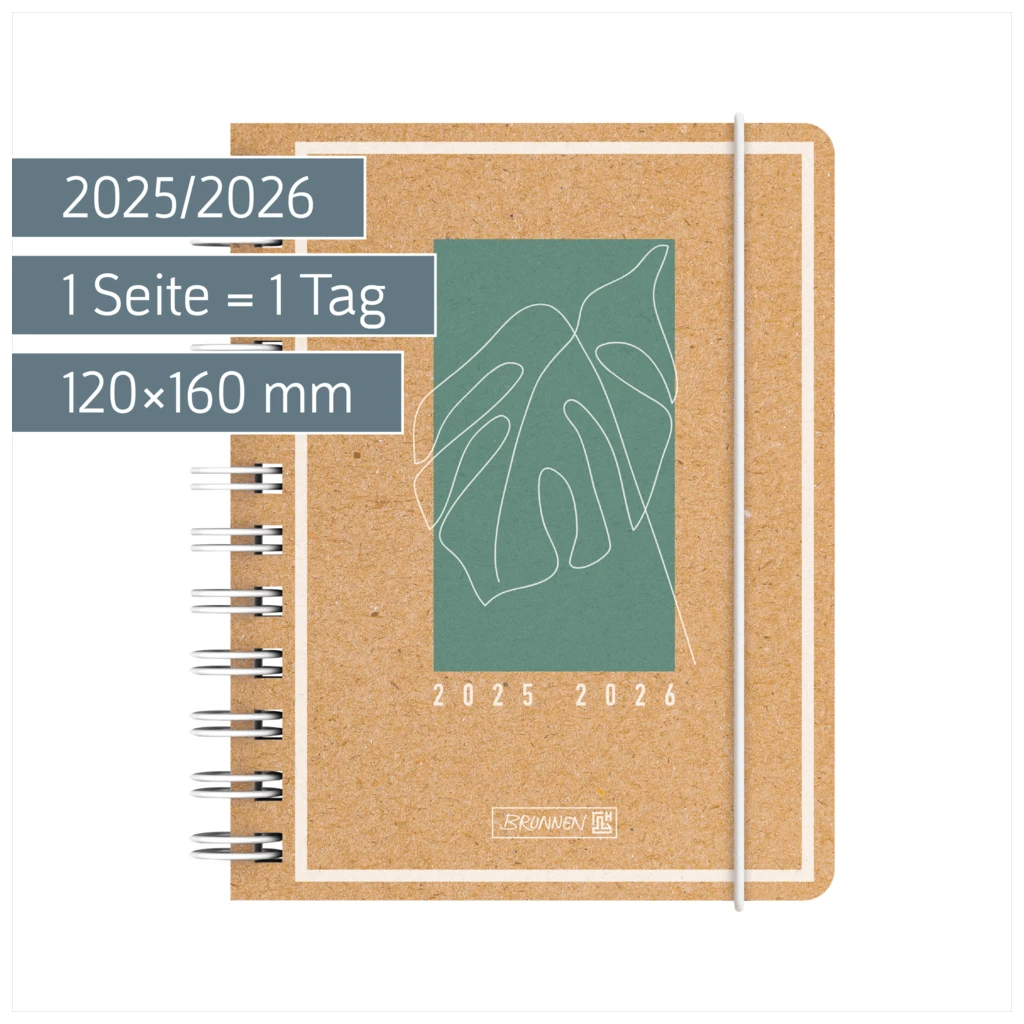 Schülerkalender 2025/2026 „Jungle Leaf“ | A6, Papier