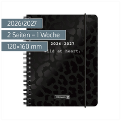 Schülerkalender 2026/2027 „BLACK“ | A6, Papier