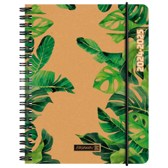 Schülerkalender '24/'25 „Jungle Leaves“ | A6, Leder