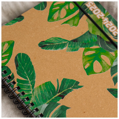 Schülerkalender '24/'25 „Jungle Leaves“ | A6, Leder