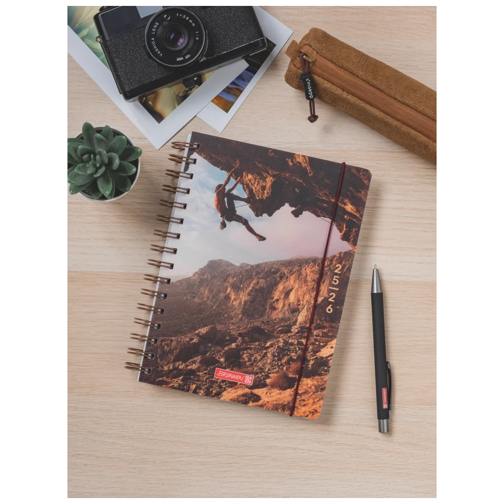 Schülerkalender 2025/2026 „Cliffhanger“ | A6, Kunststoff