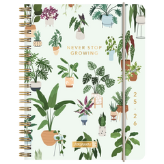 Schülerkalender 2025/2026 „Little Plants“ | A6, Kunststoff