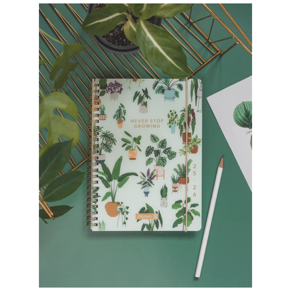 Schülerkalender 2025/2026 „Little Plants“ | A6, Kunststoff