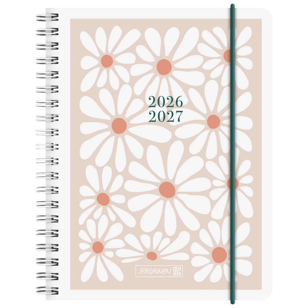 Schülerkalender 2026/2027 „Daisy“ | A6, Kunststoff