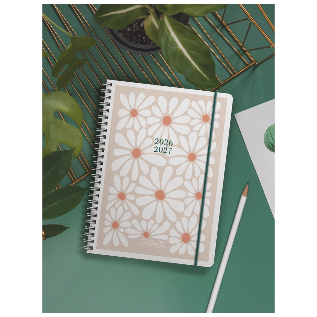 Schülerkalender 2026/2027 „Daisy“ | A6, Kunststoff