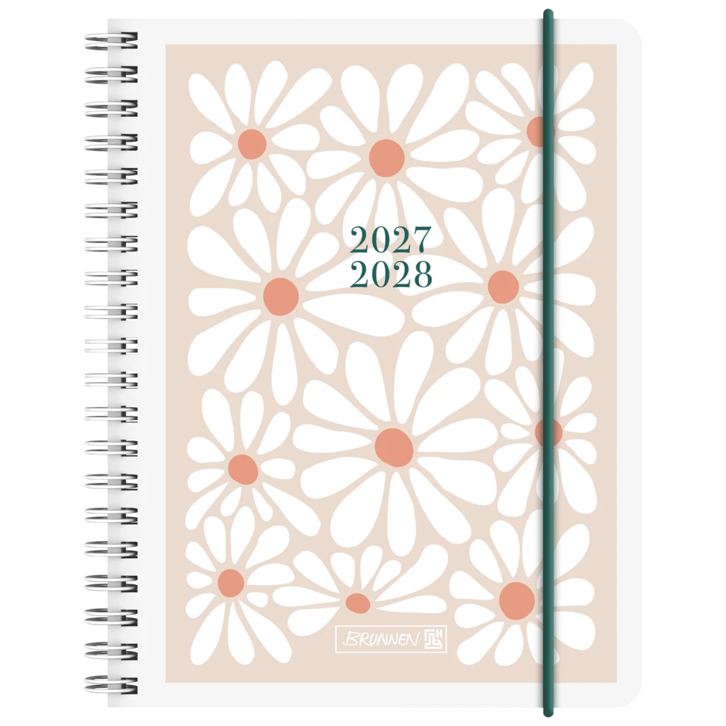 Schülerkalender 2027/2028 „Daisy“ | A6, Kunststoff